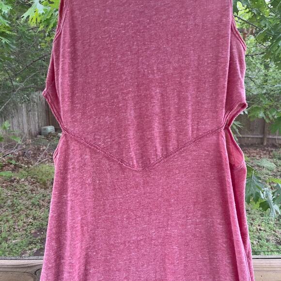 Free People Beach Pink Side Cutout Maxi Dress Sleeveless Size S - Picture 6 of 9